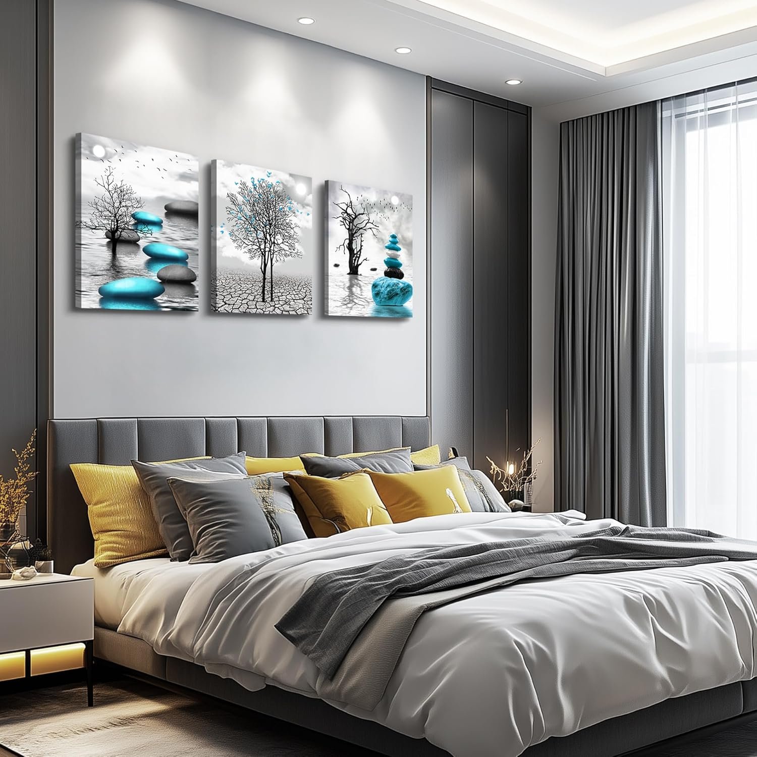 Abstract Canvas Wall Art Set - Image 2